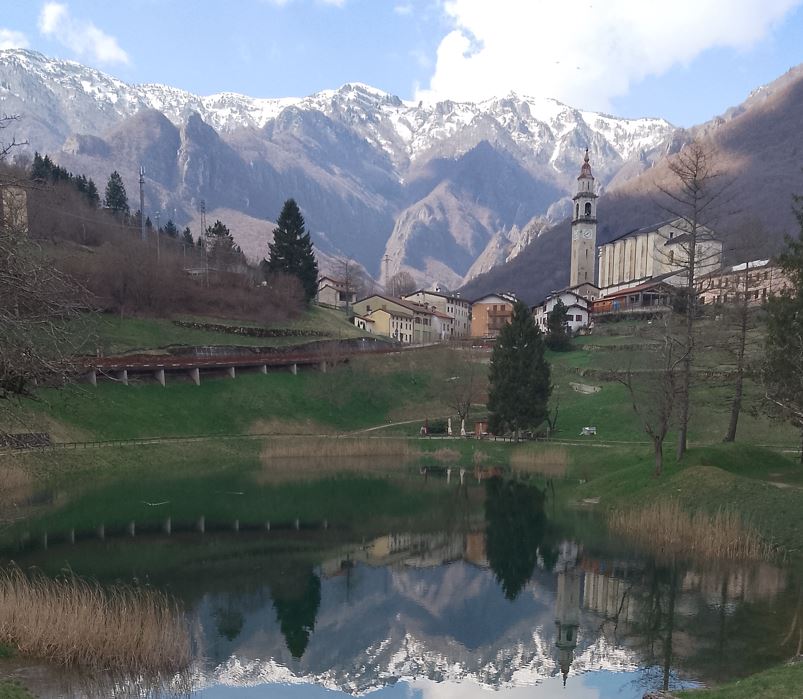 Paesaggio verde e rilassante